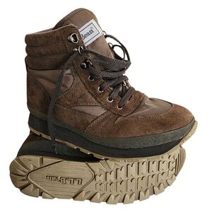 L.L Bean Vintage Thinsulate Women Sz 8M Leather Suede Laceup Trail Boot Taupe